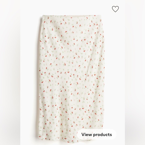 H&M Knee Length Floral Skirt 🌸 - Picture 1 of 5